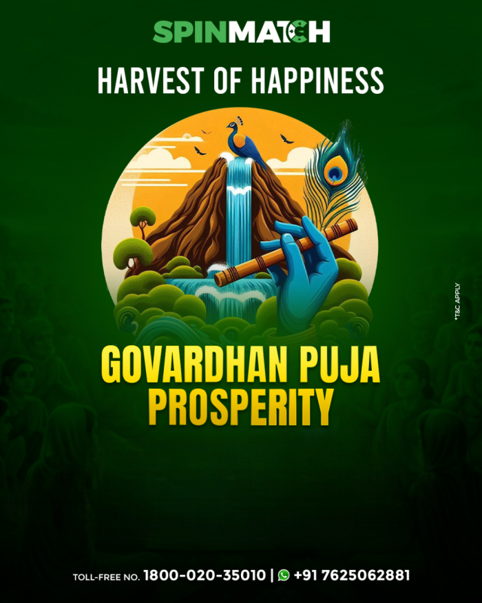 Spin Match Vitality: Krishna’s Govardhan Puja Strength
