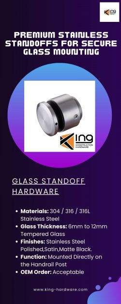 Stainless Standoffs for Durable Glass Installations