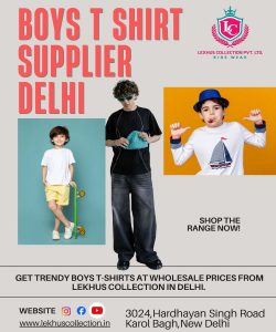Trendy Boys T-Shirt Supplier in Delhi | Lekhus Collection