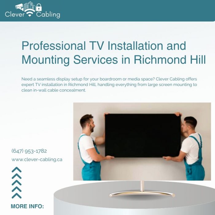 Professional TV Installation and Mounting Services in Richmond Hill