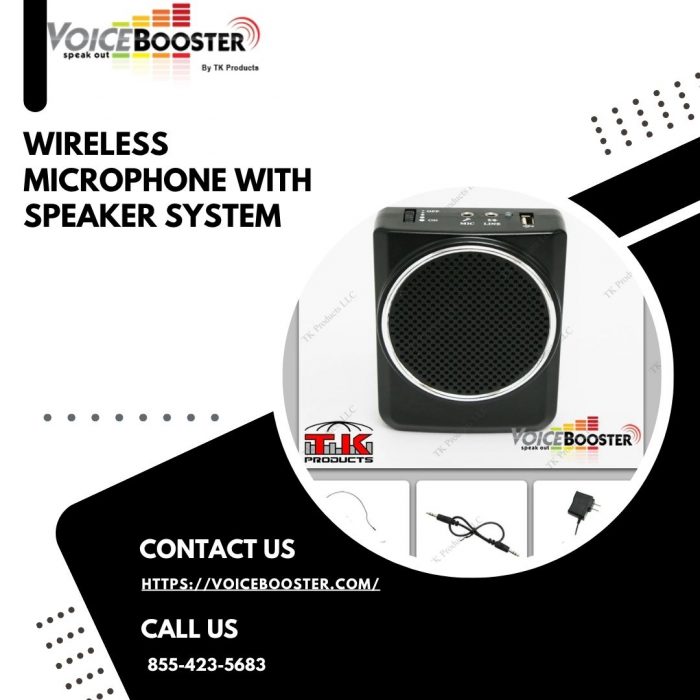 Wireless Microphone with Speaker System