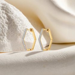 Buy Lab Grown Diamond Huggie Earrings for Women Online