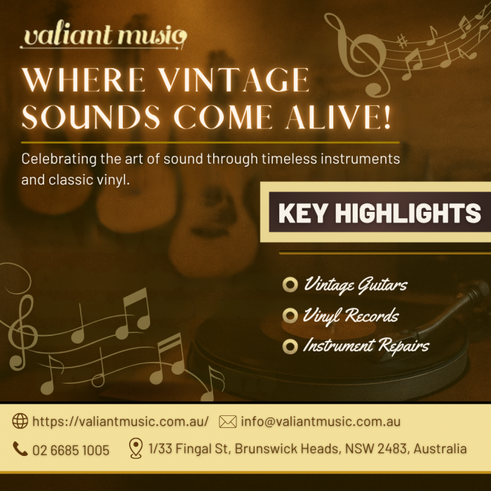 Valiant Music | Where Vintage Sounds Come Alive