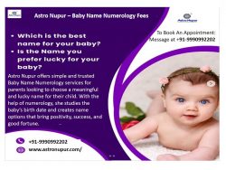 Astro Nupur – Baby Name Numerology Fees