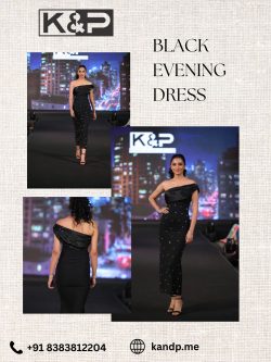 Black Evening Dress – Elegant & Stylish Outfit – K & P Fashion