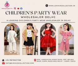 Children’s Party Wear Wholesaler Delhi – Stylish Kids Fashion by Lekhus Collection