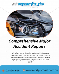 Comprehensive Major Accident Repairs – Marty’s Smash Repairs