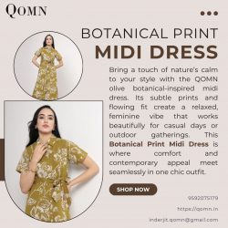 Discover the Charm of a Botanical Print Midi Dress for Effortless Style
