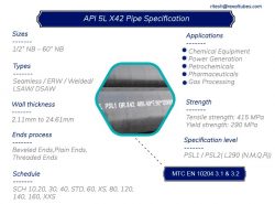 API 5L X42 Pipe | Seamless & ERW Pipes by REXAL