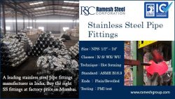 SS Fittings Manufacturers | Ramesh Steel Corporation India