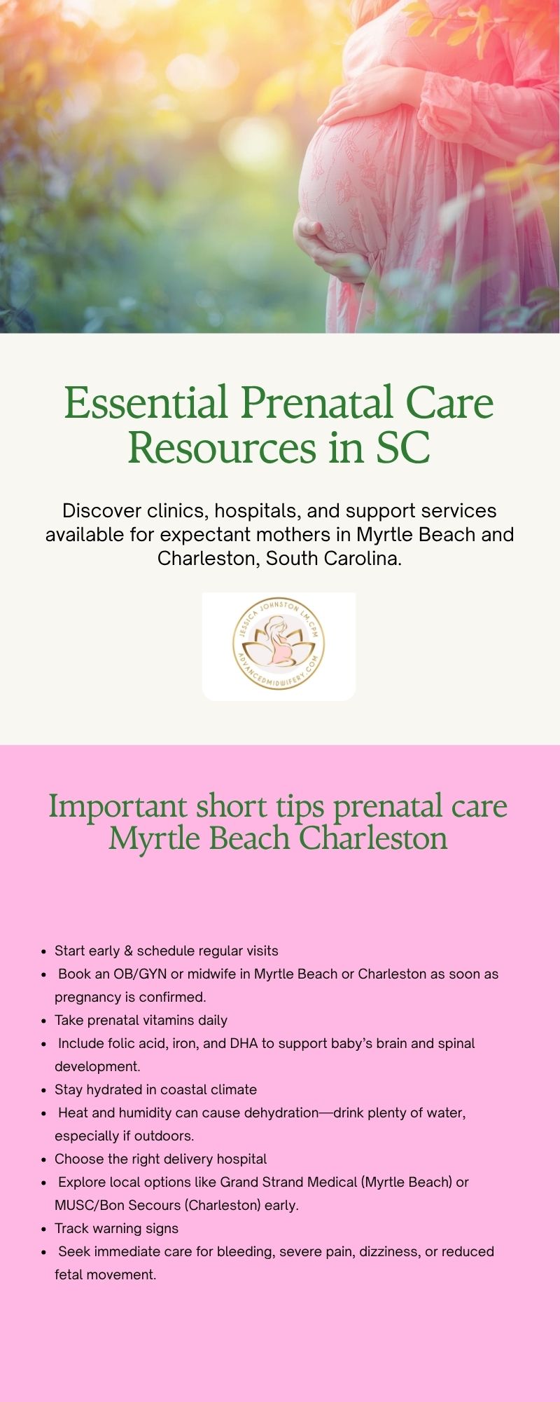 Prenatal Care Myrtle Beach Charleston – Expert Pregnancy & Maternity Support