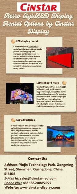 LED Display Rental Options by Cinstar Display