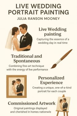 Nationally Commissioned Artist for Live Wedding Painting