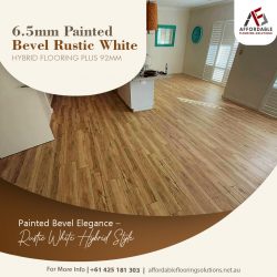 6.5mm Painted Bevel Rustic White Hybrid Floorin