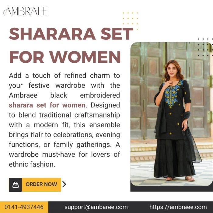 Upgrade Your Wardrobe with a Designer Sharara Set for Women This Season