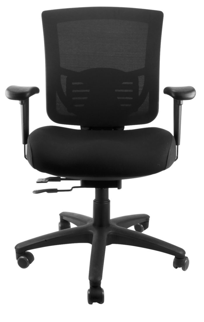 Sienna mash back chair with adjustable mesh backrest and slider seat