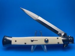 Frank Beltrame 11″ Camelbone Bayonet Switchblade