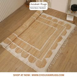 Adding a global touch: the simple elegance of an authentic moroccan cotton rug design