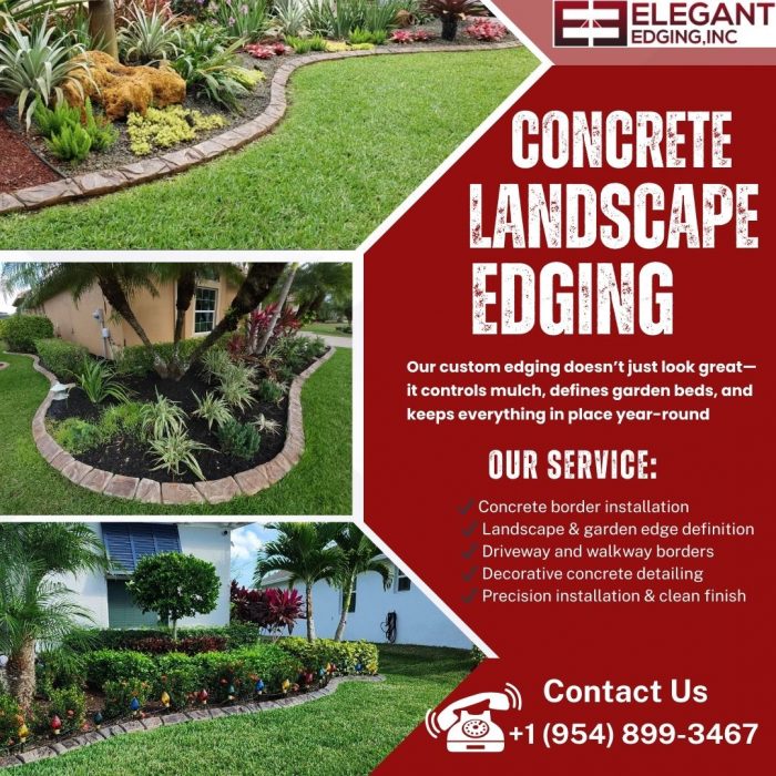 Curbing Landscape Near Melbourne, FL
