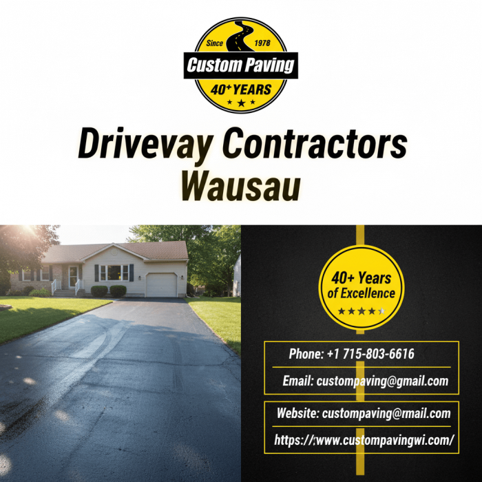 Driveway Contractors Wausau – Custom Paving & Sealcoating