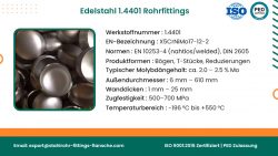 Edelstahl 1.4401 Rohrfittings