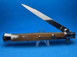 Frank Beltrame 13″ Blonde Horn Swedge Switchblade