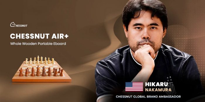 Chessnut Air Plus: Portable Wooden Chess Board for Adults