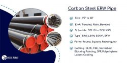 Carbon Steel ERW Pipe | Durable Welded Pipes by REXAL