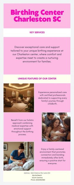 Birthing Center Charleston SC – Trusted Natural Birth Care