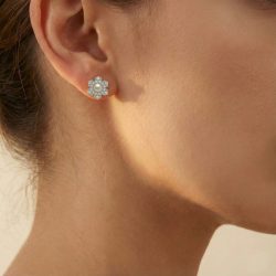 Buy Man Made Diamond Stud Earrings online in India