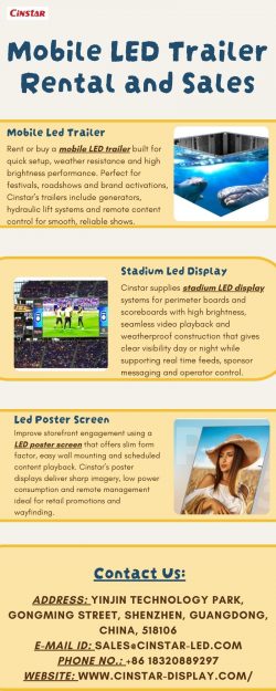 Mobile LED Trailer Rental and Sales