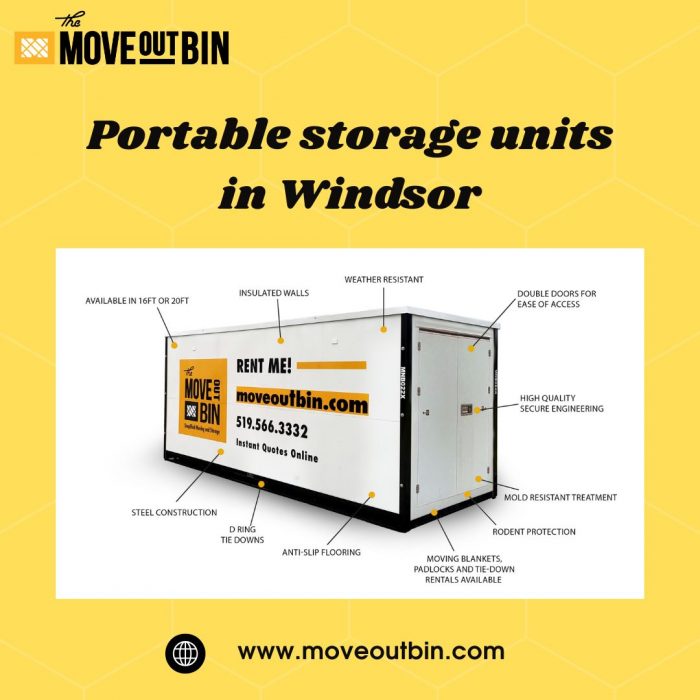 Portable storage units in Windsor