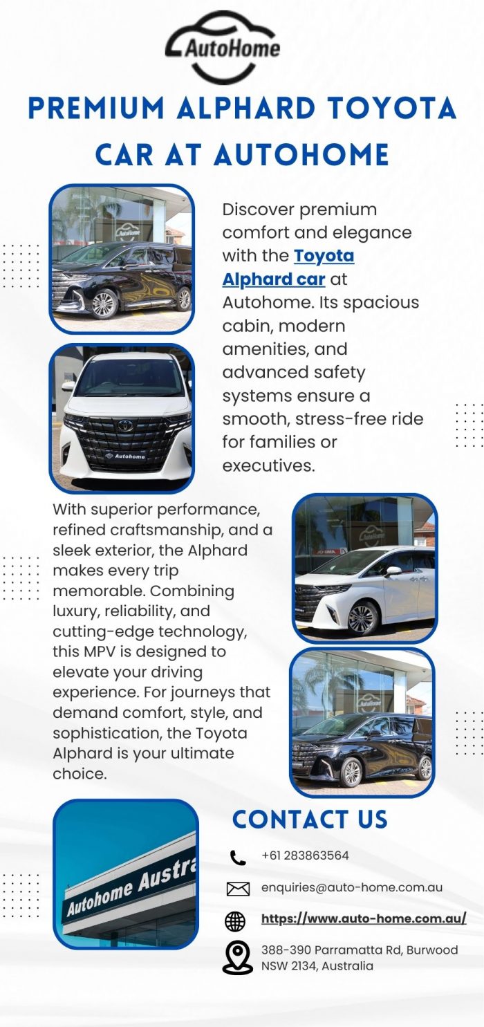 Premium Alphard Toyota Car At Autohome