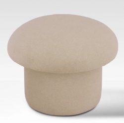 Belle Aura Presents Taupe Ottoman for Versatile Seating with Modern Neutral Appeal