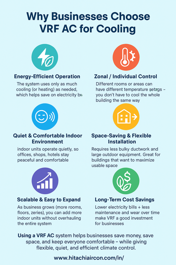 Why Businesses Choose VRF Air Conditioning for Cooling