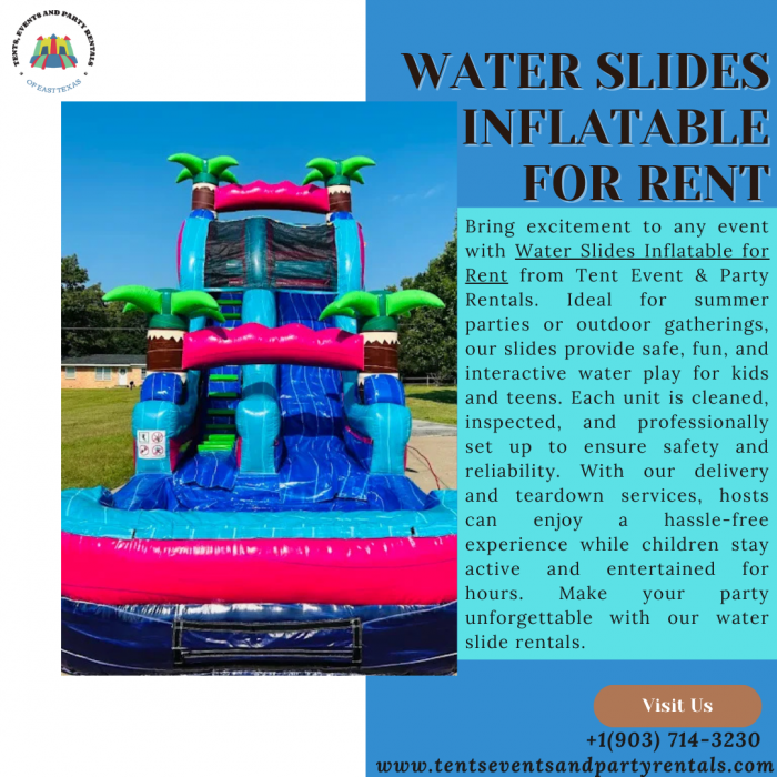 Water Slides Inflatable For Rent