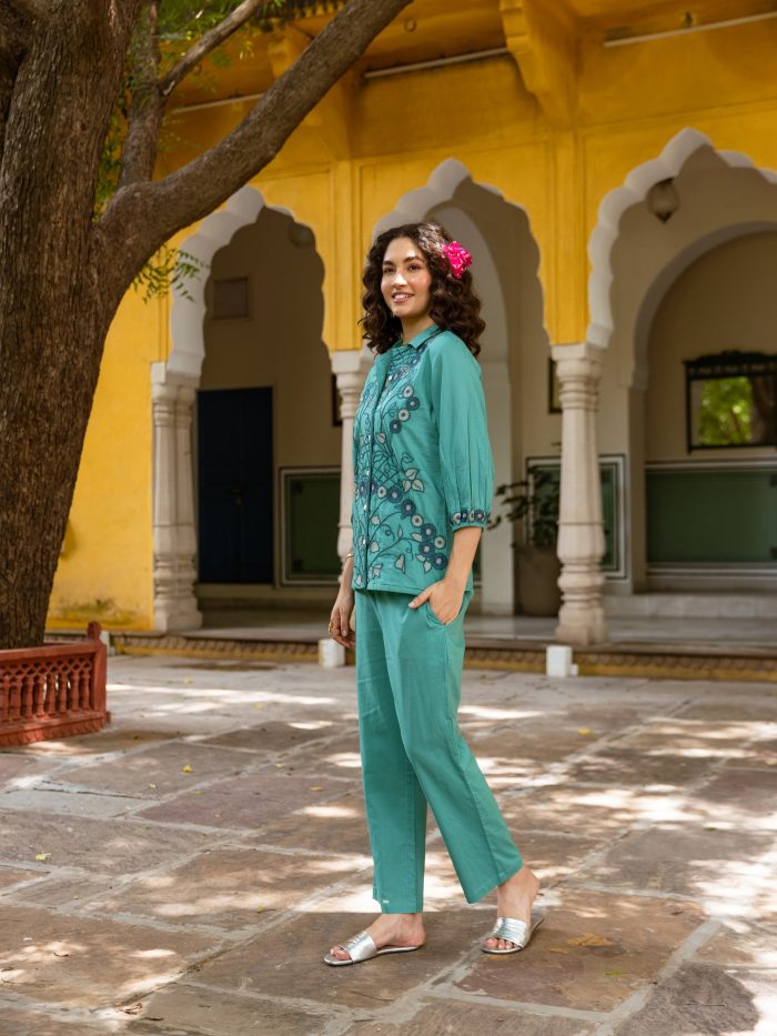 Buy Embroidery Co-ord Sets Online in Stylish Traditional Modern Designs