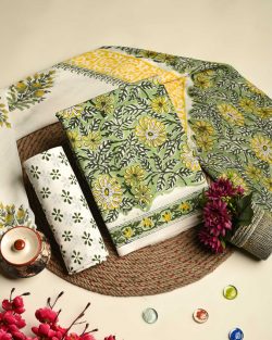 Shop Hand-Printed Cotton Suits Online in India at Chavi Fashion
