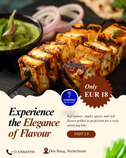 Authentic Paneer Tikka Experience in Den Haag – Chopras Indian Restaurant