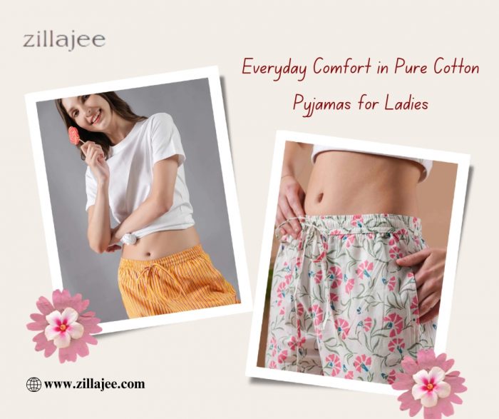 Stylish Pure Cotton Pyjamas for Ladies to Relax and Sleep