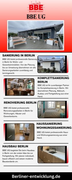 Sanierungsunternehmen in Berlin | BBE UG