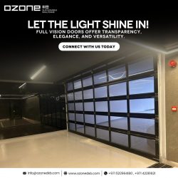 Stylish Full Vision Garage Doors