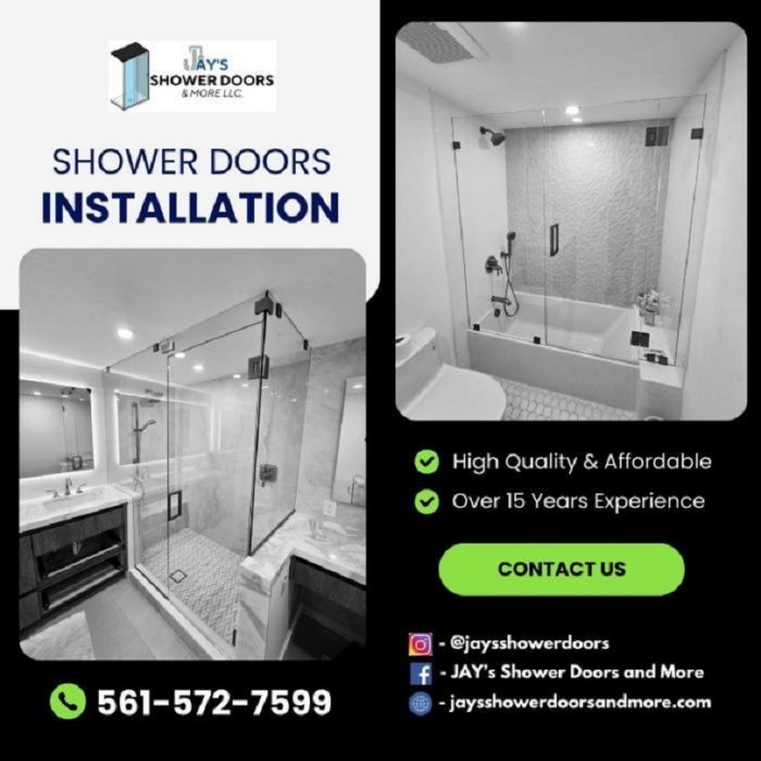 Premium Glass Shower Doors in Boca Raton by JAY’s Shower DOORS and More