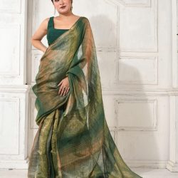Metallic Linen Handloom Saree | Karustuti