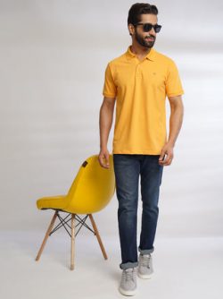Explore the yellow classic t-shirt for men online shopping today