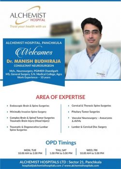 Dr. Manish Budhiraja – Best Neurosurgeon in Chandigarh with a Spine Surgery Expertise