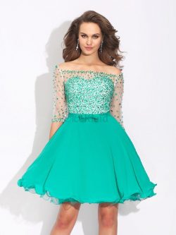 Ärmelloses Prinzessin A Linie Reißverschluss Normale Taille Cocktailkleid – MeKleid.de