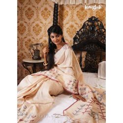 Explore Exquisite Jamdani Linen Handloom Sarees at Karustuti
