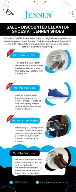 Sale – Discounted Elevator Shoes at JENNEN Shoes