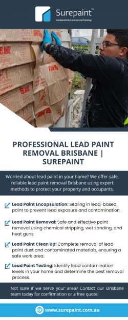 Professional Lead Paint Removal Brisbane | Surepaint
